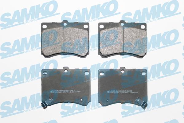 Samko 5SP510 - Brake Pad Set, disc brake www.parts5.com