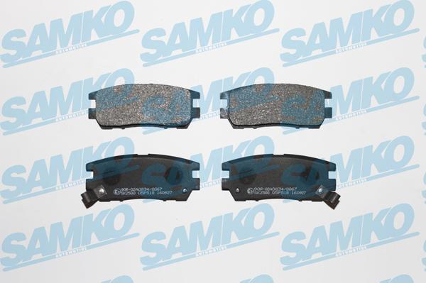 Samko 5SP518 - Brake Pad Set, disc brake parts5.com