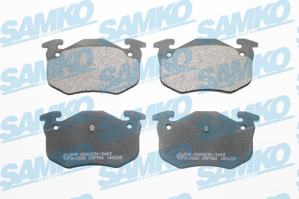 Samko 5SP582 - Тормозные колодки, дисковые, комплект www.parts5.com