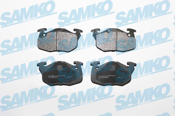 Samko 5SP642 - Brake Pad Set, disc brake www.parts5.com