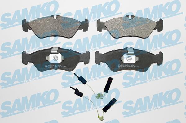 Samko 5SP610A - Тормозные колодки, дисковые, комплект www.parts5.com