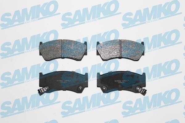 Samko 5SP617 - Тормозные колодки, дисковые, комплект www.parts5.com