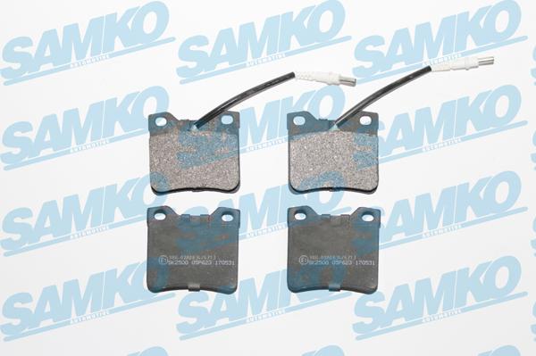 Samko 5SP623 - Fékbetétkészlet, tárcsafék www.parts5.com