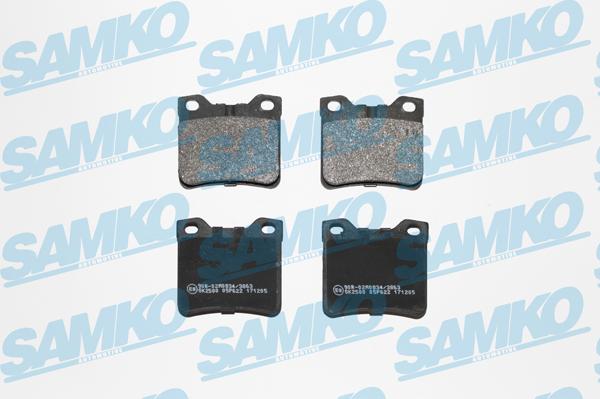 Samko 5SP622 - Piduriklotsi komplekt,ketaspidur www.parts5.com