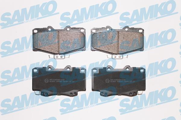 Samko 5SP058 - Set placute frana,frana disc www.parts5.com