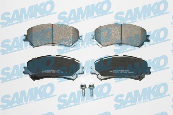 Samko 5SP1996 - Тормозные колодки, дисковые, комплект www.parts5.com