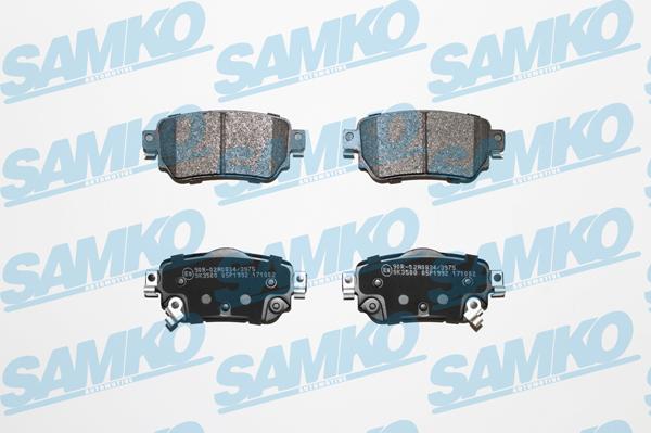 Samko 5SP1992 - Set placute frana,frana disc www.parts5.com