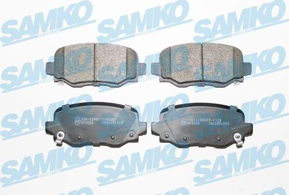 Samko 5SP1955 - Σετ τακάκια, δισκόφρενα www.parts5.com