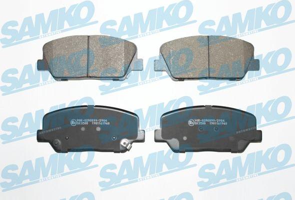 Samko 5SP1960 - Set placute frana,frana disc www.parts5.com