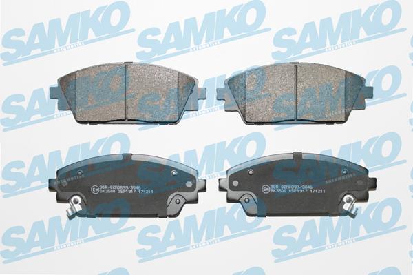 Samko 5SP1917 - Brake Pad Set, disc brake www.parts5.com