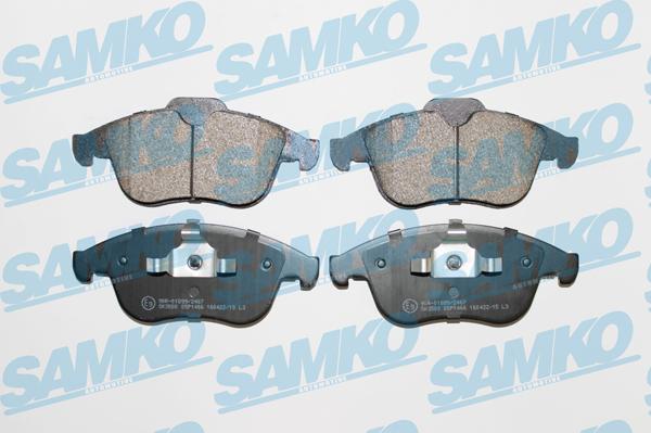 Samko 5SP1466 - Sada brzdových destiček, kotoučová brzda www.parts5.com