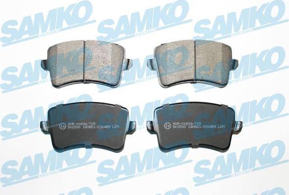 Samko 5SP1489 - Sada brzdových destiček, kotoučová brzda www.parts5.com