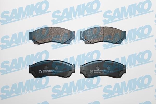 Samko 5SP1553 - Brake Pad Set, disc brake www.parts5.com