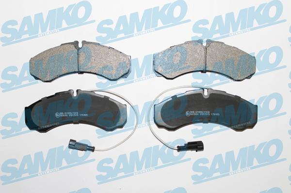 Samko 5SP1515 - Тормозные колодки, дисковые, комплект www.parts5.com
