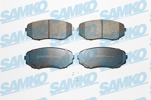 Samko 5SP1573 - Тормозные колодки, дисковые, комплект www.parts5.com