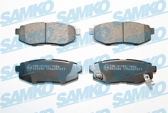 Samko 5SP1577 - Brake Pad Set, disc brake www.parts5.com