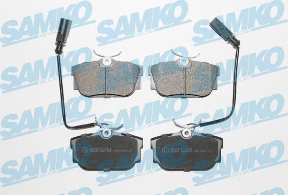 Samko 5SP1699 - Тормозные колодки, дисковые, комплект www.parts5.com