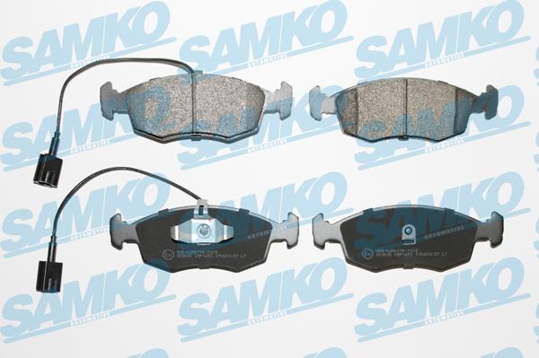 Samko 5SP1653 - Brake Pad Set, disc brake www.parts5.com