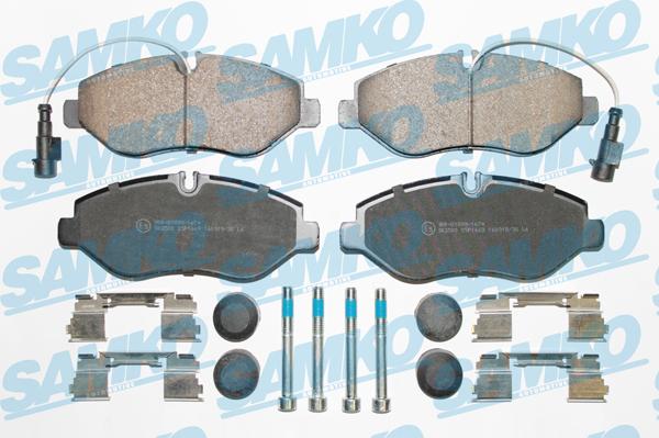 Samko 5SP1669 - Brake Pad Set, disc brake parts5.com