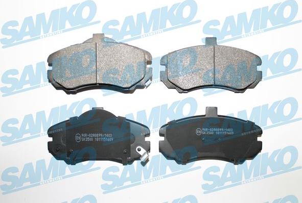 Samko 5SP1609 - Set placute frana,frana disc www.parts5.com