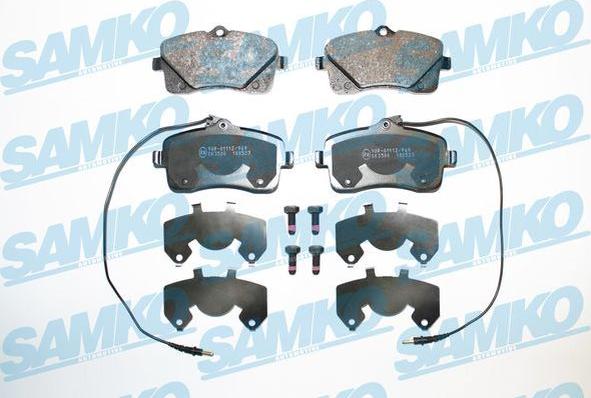 Samko 5SP1601 - Brake Pad Set, disc brake www.parts5.com