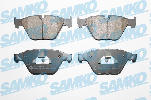 Samko 5SP1619 - Тормозные колодки, дисковые, комплект www.parts5.com