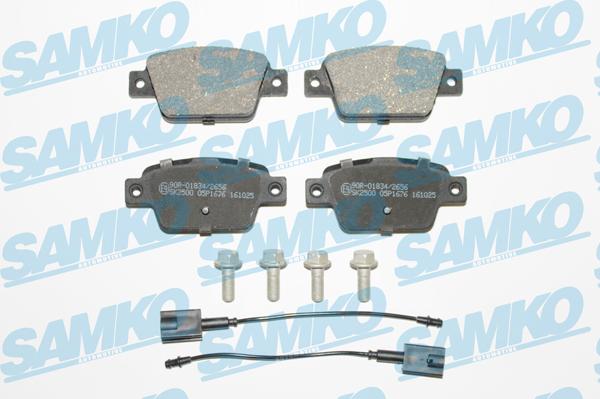 Samko 5SP1676 - Komplet zavornih oblog, ploscne (kolutne) zavore parts5.com