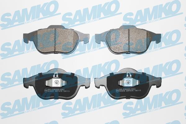 Samko 5SP1678 - Sada brzdových destiček, kotoučová brzda www.parts5.com