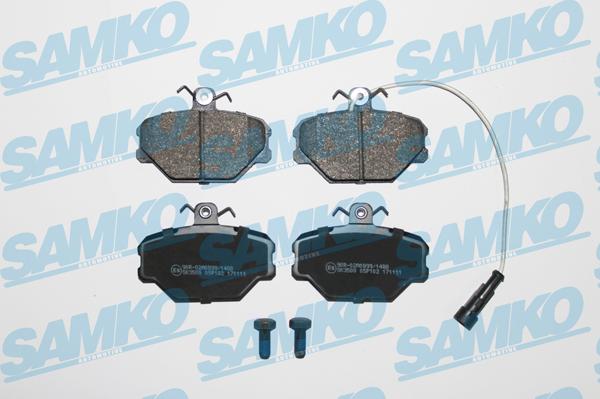 Samko 5SP102 - Brake Pad Set, disc brake parts5.com