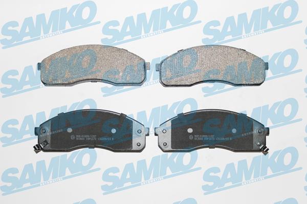 Samko 5SP1072 - Тормозные колодки, дисковые, комплект www.parts5.com