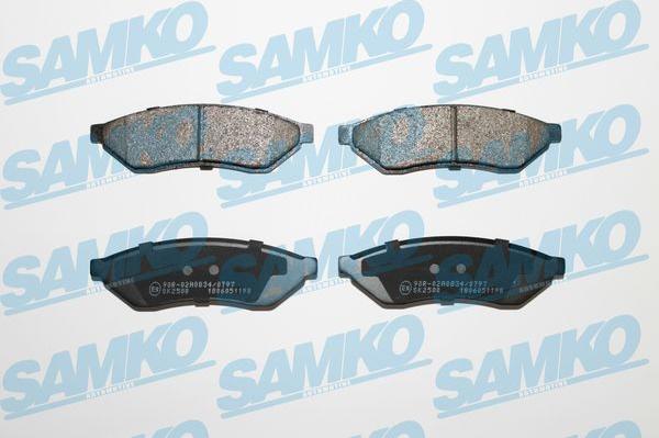 Samko 5SP1198 - Brake Pad Set, disc brake www.parts5.com