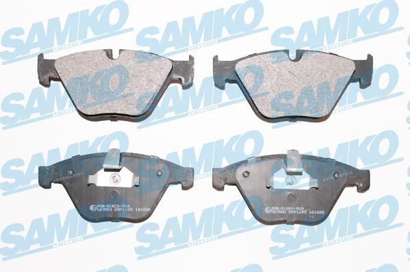 Samko 5SP1193 - Brake Pad Set, disc brake parts5.com