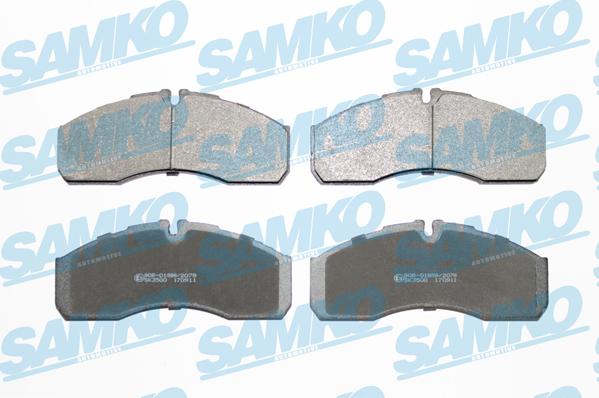 Samko 5SP1109 - Тормозные колодки, дисковые, комплект www.parts5.com