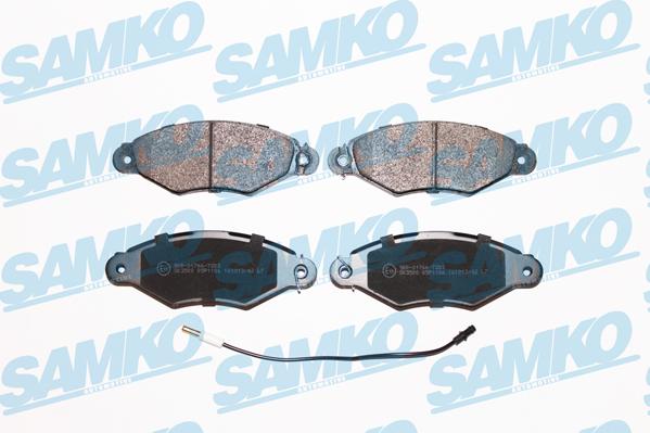 Samko 5SP1106 - Zestaw klocków hamulcowych, hamulce tarczowe www.parts5.com