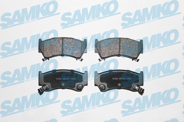 Samko 5SP1101 - Тормозные колодки, дисковые, комплект www.parts5.com