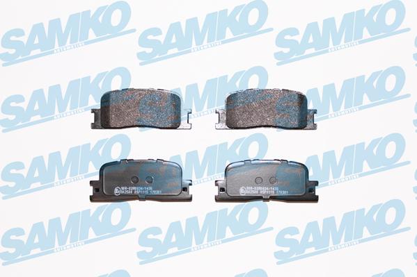 Samko 5SP1115 - Тормозные колодки, дисковые, комплект www.parts5.com