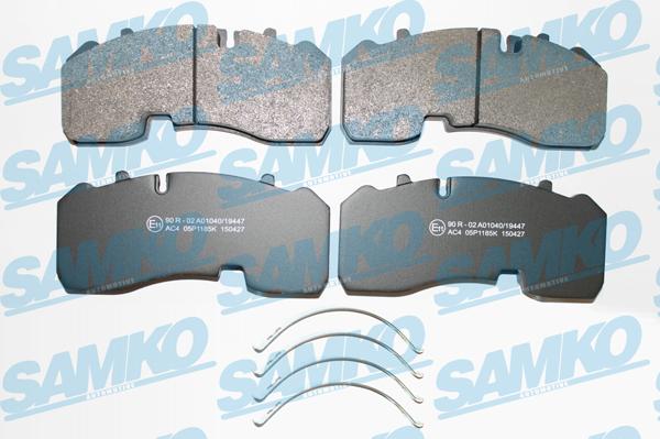 Samko 5SP1185 - Komplet zavornih oblog, ploscne (kolutne) zavore www.parts5.com