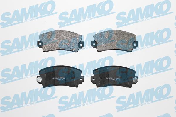 Samko 5SP117 - Sada brzdových platničiek kotúčovej brzdy www.parts5.com