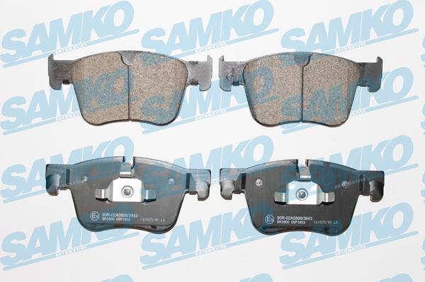 Samko 5SP1853 - Komplet zavornih oblog, ploscne (kolutne) zavore www.parts5.com