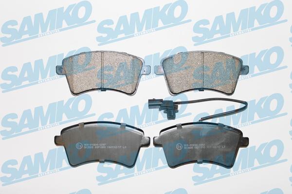 Samko 5SP1800 - Brake Pad Set, disc brake www.parts5.com