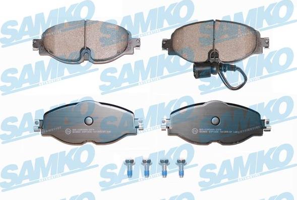 Samko 5SP1834 - Sada brzdových destiček, kotoučová brzda www.parts5.com