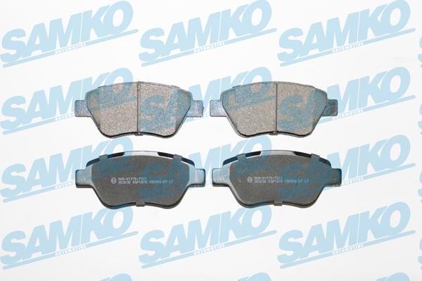 Samko 5SP1878 - Тормозные колодки, дисковые, комплект www.parts5.com