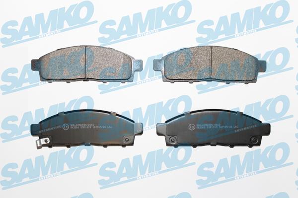 Samko 5SP1319 - Тормозные колодки, дисковые, комплект www.parts5.com