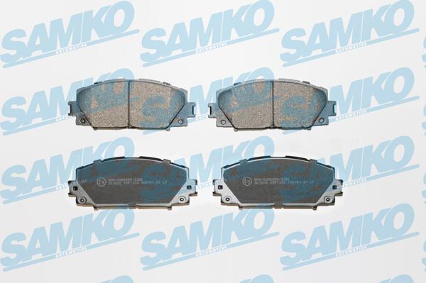 Samko 5SP1333 - Sada brzdových destiček, kotoučová brzda parts5.com