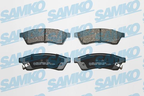 Samko 5SP1320 - Brake Pad Set, disc brake www.parts5.com