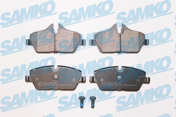 Samko 5SP1241 - Brake Pad Set, disc brake www.parts5.com