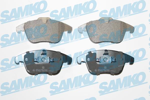 Samko 5SP1255 - Piduriklotsi komplekt,ketaspidur www.parts5.com