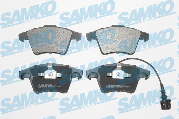 Samko 5SP1205 - Σετ τακάκια, δισκόφρενα www.parts5.com