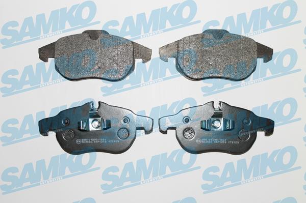 Samko 5SP1216 - Komplet zavornih oblog, ploscne (kolutne) zavore www.parts5.com