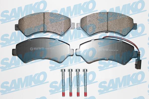 Samko 5SP1288 - Тормозные колодки, дисковые, комплект www.parts5.com